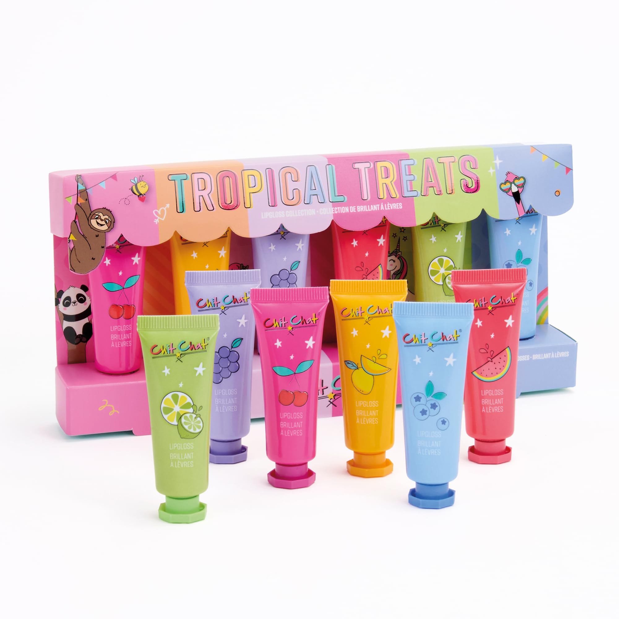 Amazon.com : Chit Chat Tropical Treats – 6-Piece Lip Gloss Set